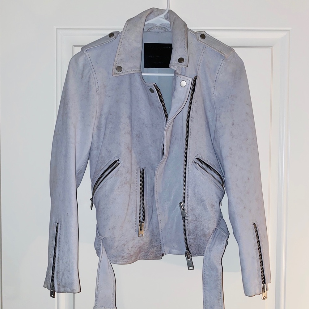 All Saint most beautiful leather jacket💙